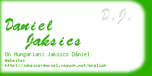daniel jaksics business card